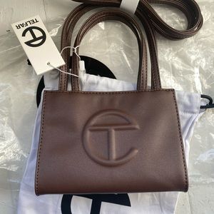 NWT Brown Telfar Shopping Bag Small